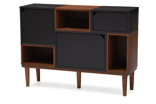 Baxton Studio - Anderson Storage Cabinet - FP-6794-Oak/Espresso view 1