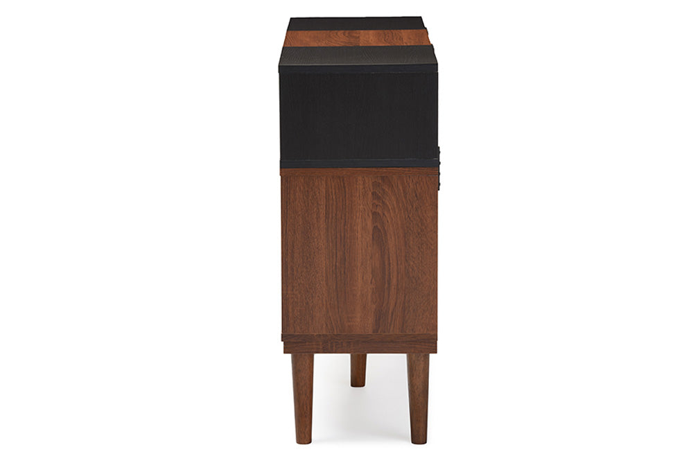 Baxton Studio - Anderson Storage Cabinet - FP-6794-Oak/Espresso view 3