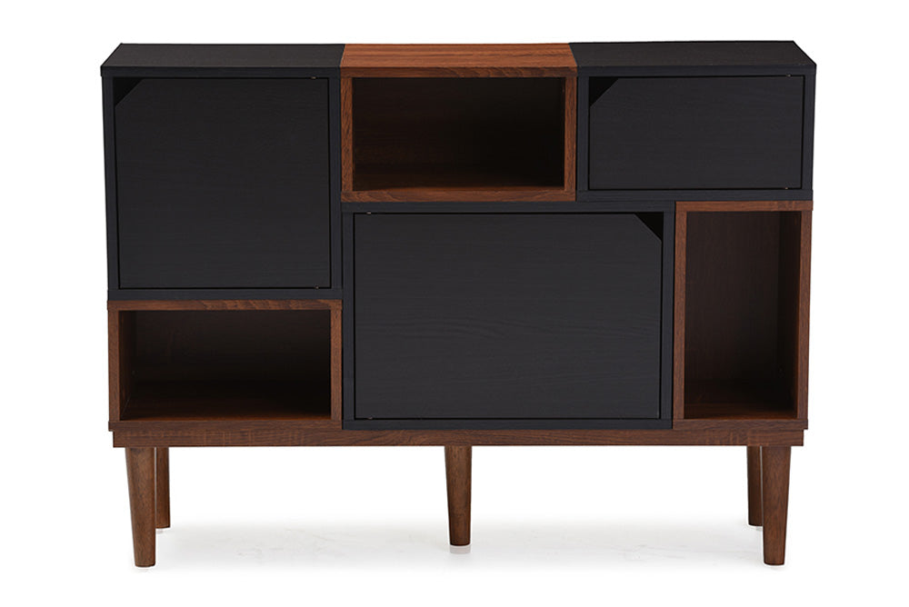 Baxton Studio - Anderson Storage Cabinet - FP-6794-Oak/Espresso view 5