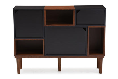 Baxton Studio - Anderson Storage Cabinet - FP-6794-Oak/Espresso view 5