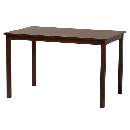 Baxton Studio - Andrew Dining Table in Dark Brown - Andrew Dining Table view 1