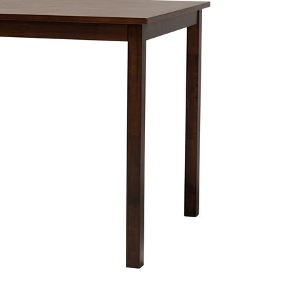 Baxton Studio - Andrew Dining Table in Dark Brown - Andrew Dining Table view 4