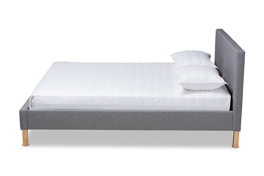 Baxton Studio - Aneta King Size Bed - CF9014-Grey-King view 2