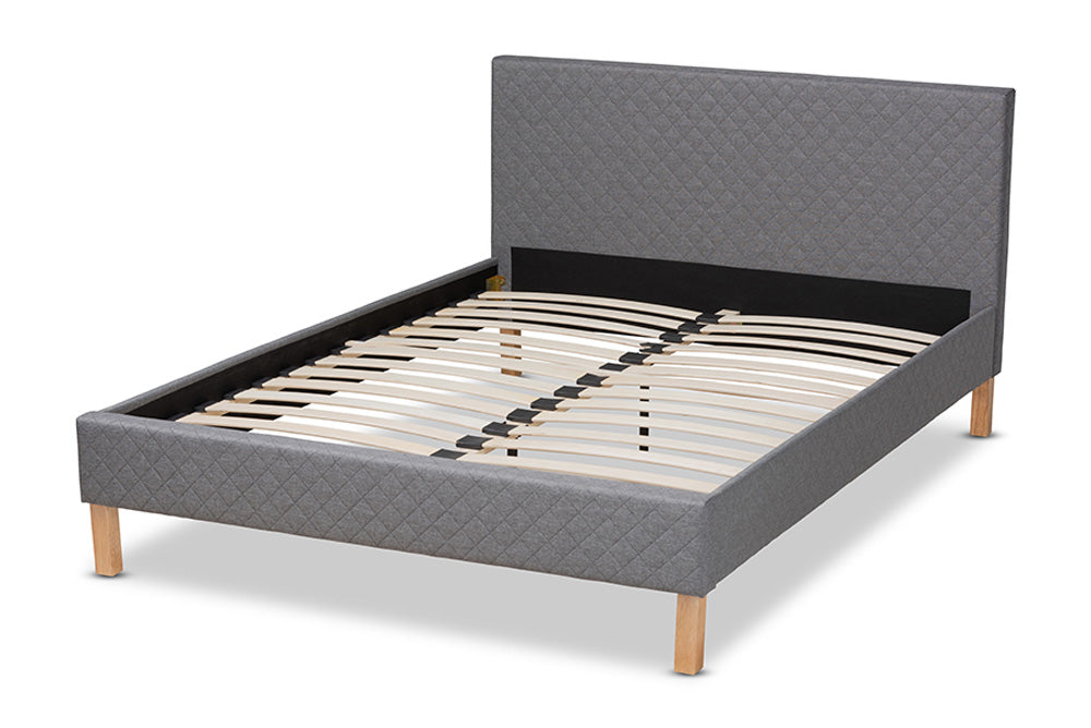Baxton Studio - Aneta King Size Bed - CF9014-Grey-King view 3