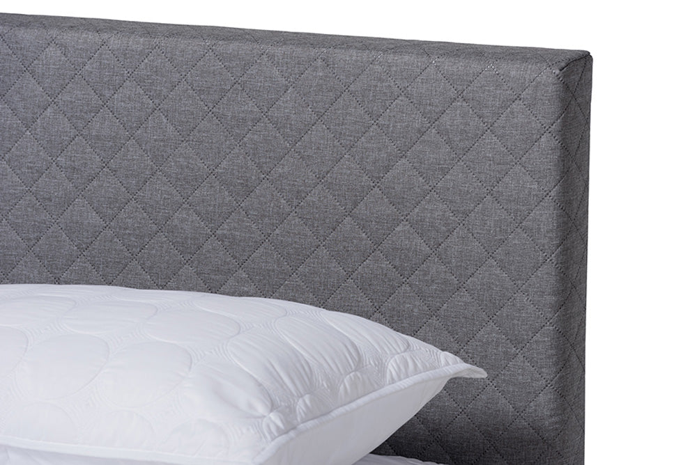 Baxton Studio - Aneta King Size Bed - CF9014-Grey-King view 4