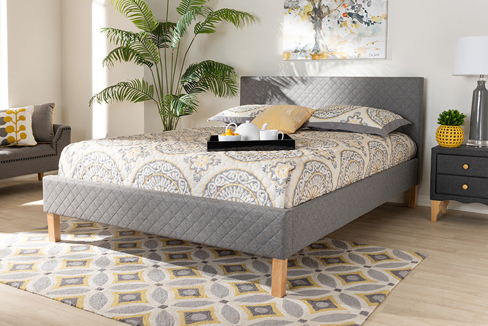 Baxton Studio - Aneta King Size Bed - CF9014-Grey-King view 5