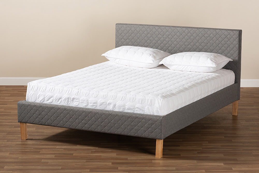 Baxton Studio - Aneta King Size Bed - CF9014-Grey-King view 7