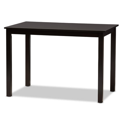 Baxton Studio - Ani Dining Set in Dark Brown - Ani-Dark Brown-5PC Dining Set view 3