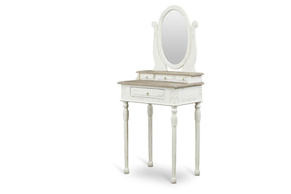 Baxton Studio - Anjou Armoire in White/Light Brown - PLM5VM/M B-CA view 1