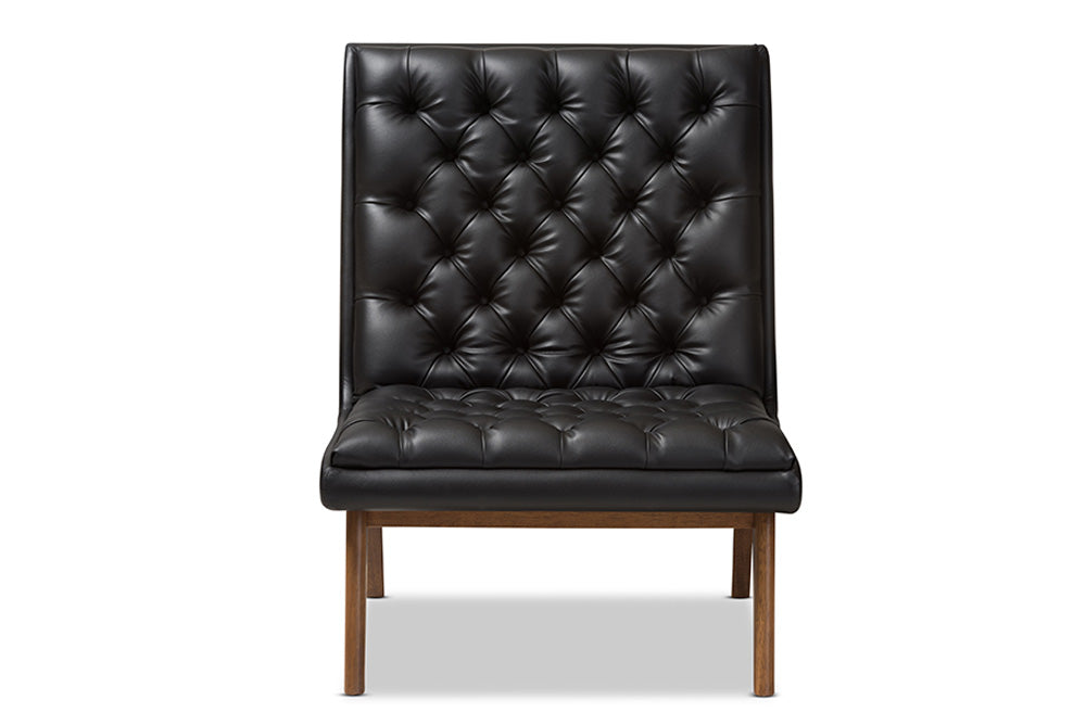 Baxton Studio - Annetha Living Room Chair - BBT5272-Pine Black-CC view 2