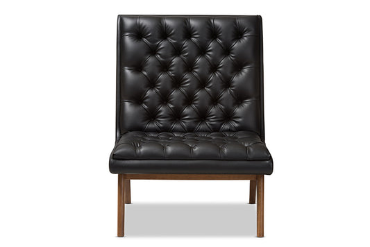 Baxton Studio - Annetha Living Room Chair - BBT5272-Pine Black-CC view 2