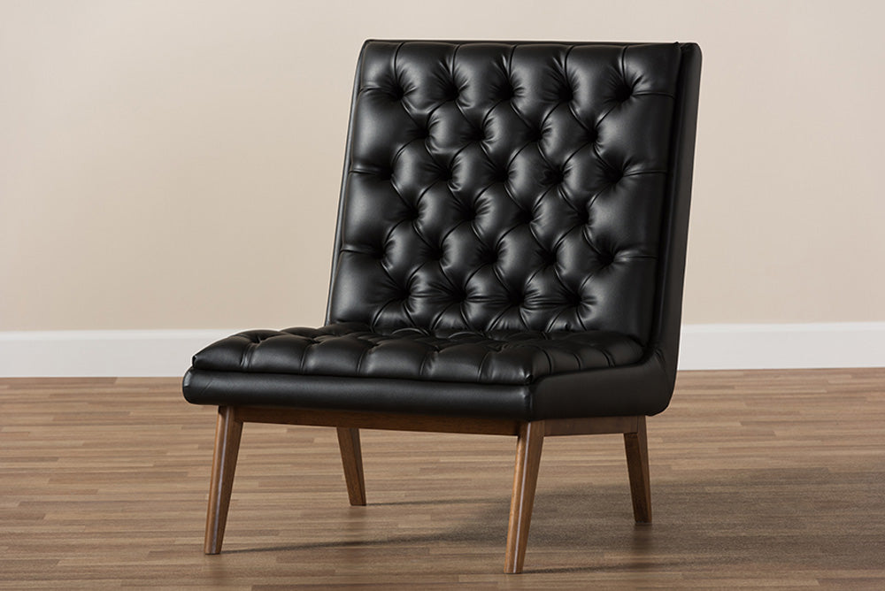Baxton Studio - Annetha Living Room Chair - BBT5272-Pine Black-CC view 8