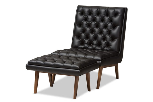 Baxton Studio - Annetha Living Room Set - BBT5272-Pine Black Set view 1
