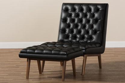 Baxton Studio - Annetha Living Room Set - BBT5272-Pine Black Set view 8