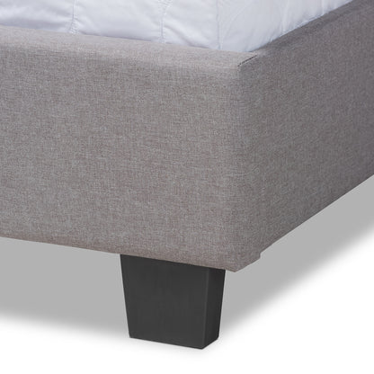 Baxton Studio - Ansa Full Size Bed in Grey/Black - CF9084C-Grey-Full view 5
