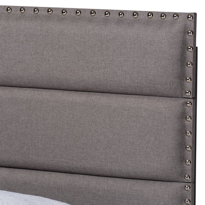 Baxton Studio - Ansa Twin Size Bed in Grey/Black - CF9084C-Grey-Twin view 4