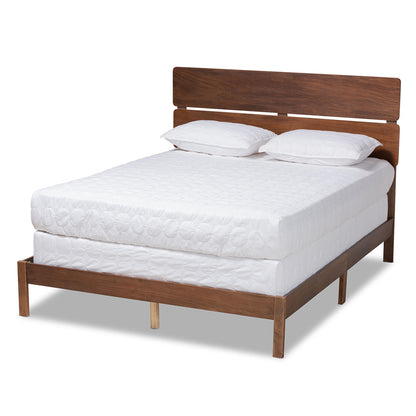 Baxton Studio - Anthony King Size Bed in Walnut - MG0024-Walnut-King view 1