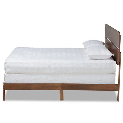 Baxton Studio - Anthony King Size Bed in Walnut - MG0024-Walnut-King view 2