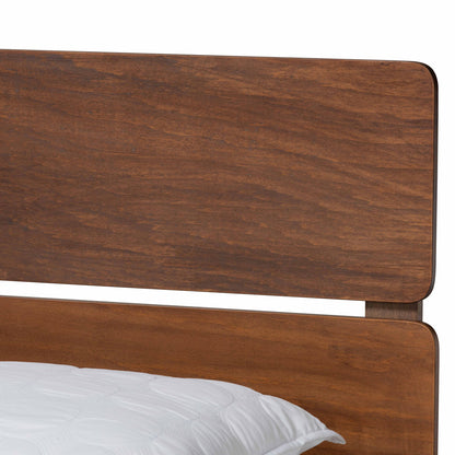 Baxton Studio - Anthony Queen Size Bed in Walnut - MG0024-Walnut-Queen view 4