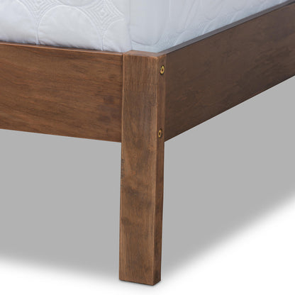 Baxton Studio - Anthony Queen Size Bed in Walnut - MG0024-Walnut-Queen view 5
