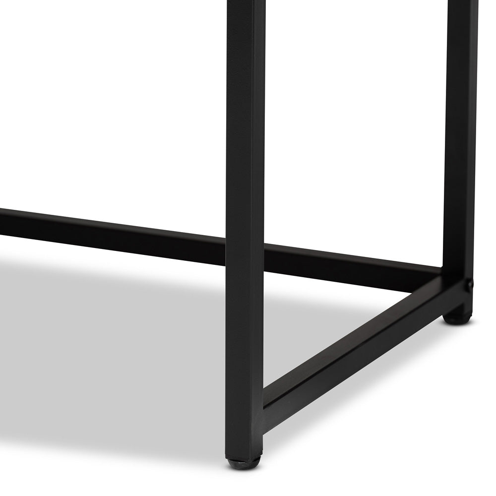 Baxton Studio - Ardon Storage Cabinet in Light Brown/Black - MUS-003-Natural/Black view 6