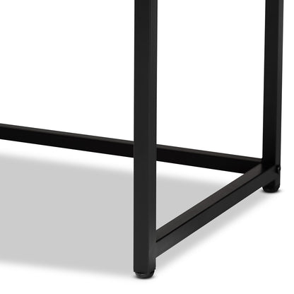 Baxton Studio - Ardon Storage Cabinet in Light Brown/Black - MUS-003-Natural/Black view 6