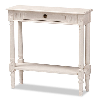 Baxton Studio - Ariella Console Table in Whitewashed - RAM19-Whitewashed-ST view 1