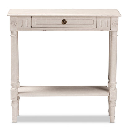 Baxton Studio - Ariella Console Table in Whitewashed - RAM19-Whitewashed-ST view 3