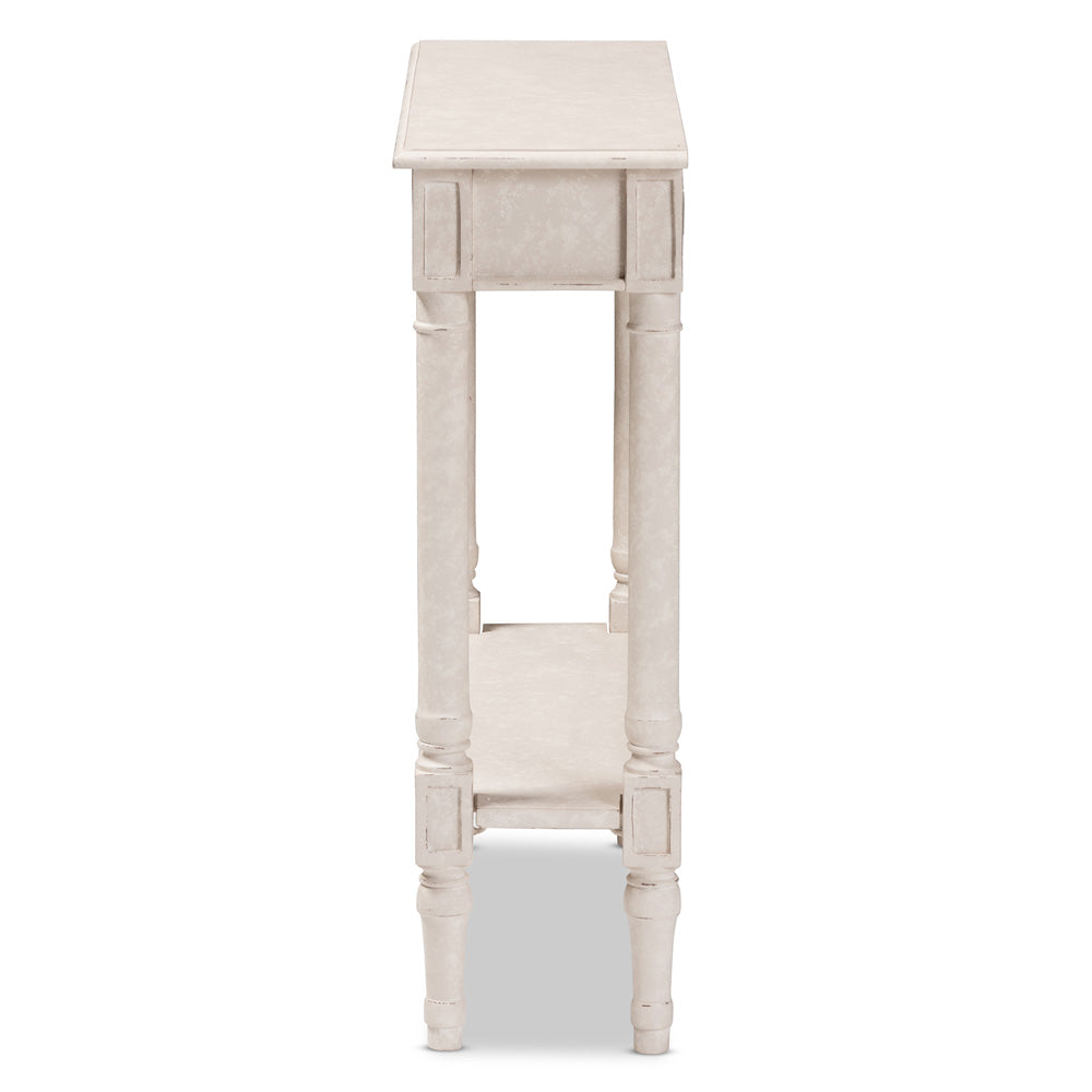 Baxton Studio - Ariella Console Table in Whitewashed - RAM19-Whitewashed-ST view 4