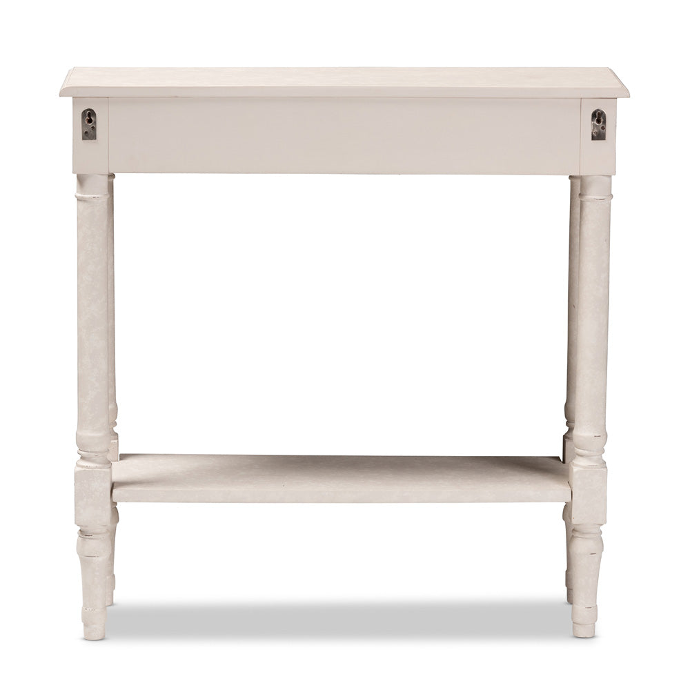 Baxton Studio - Ariella Console Table in Whitewashed - RAM19-Whitewashed-ST view 5