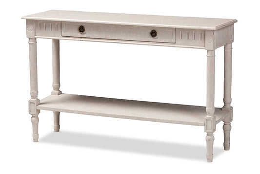 Baxton Studio - Ariella Console Table - RAM13-Whitewashed-ST view 1