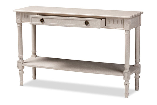 Baxton Studio - Ariella Console Table - RAM13-Whitewashed-ST view 2