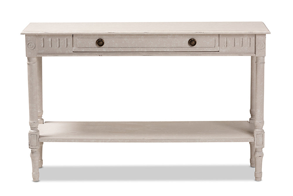 Baxton Studio - Ariella Console Table - RAM13-Whitewashed-ST view 3
