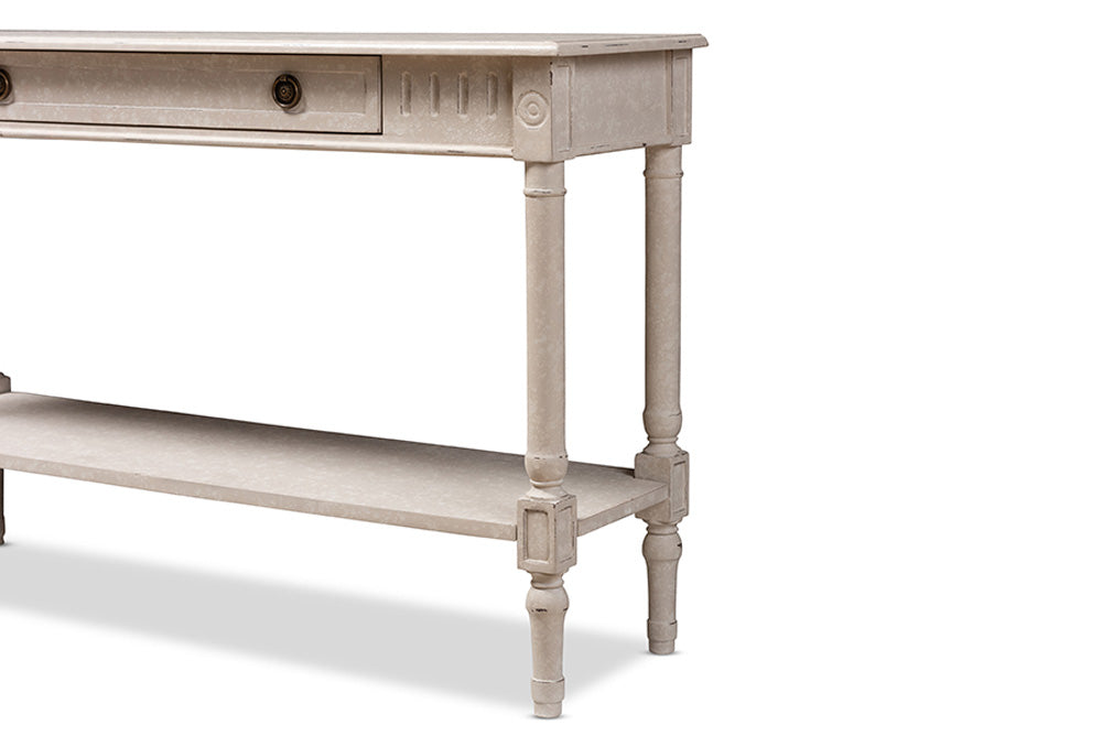 Baxton Studio - Ariella Console Table - RAM13-Whitewashed-ST view 5