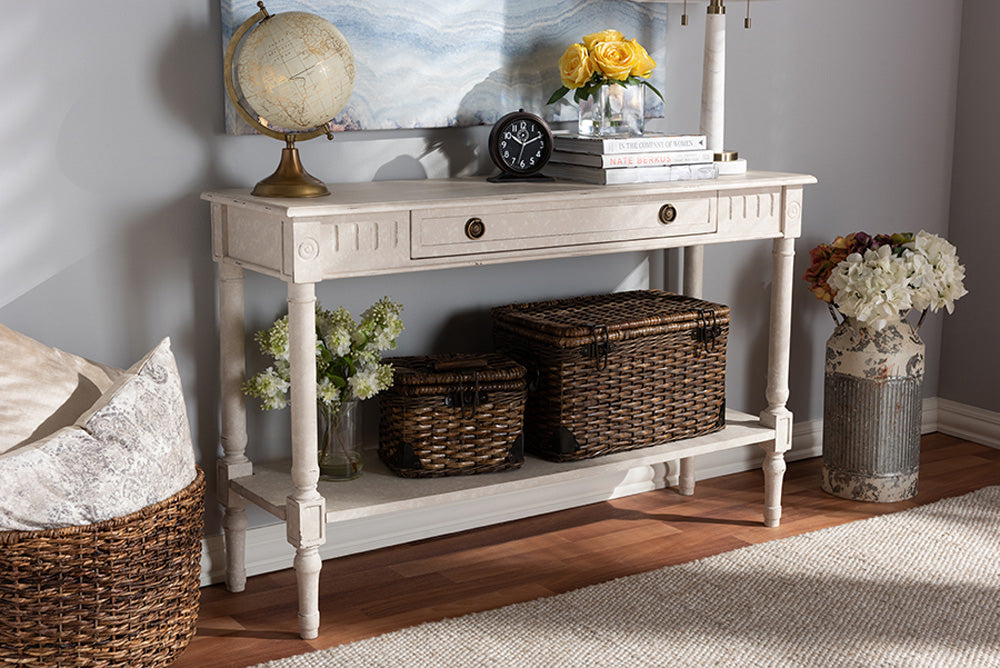 Baxton Studio - Ariella Console Table - RAM13-Whitewashed-ST view 10