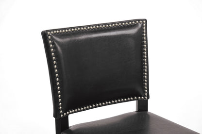 Baxton Studio - Aries Set of 2 Bar Stools in Black - BBT5112 Bar Stool-Black view 3