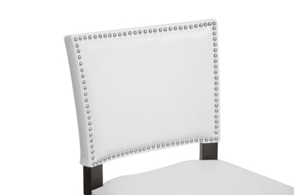 Baxton Studio - Aries Set of 2 Bar Stools in White - BBT5112 Bar Stool-White view 3