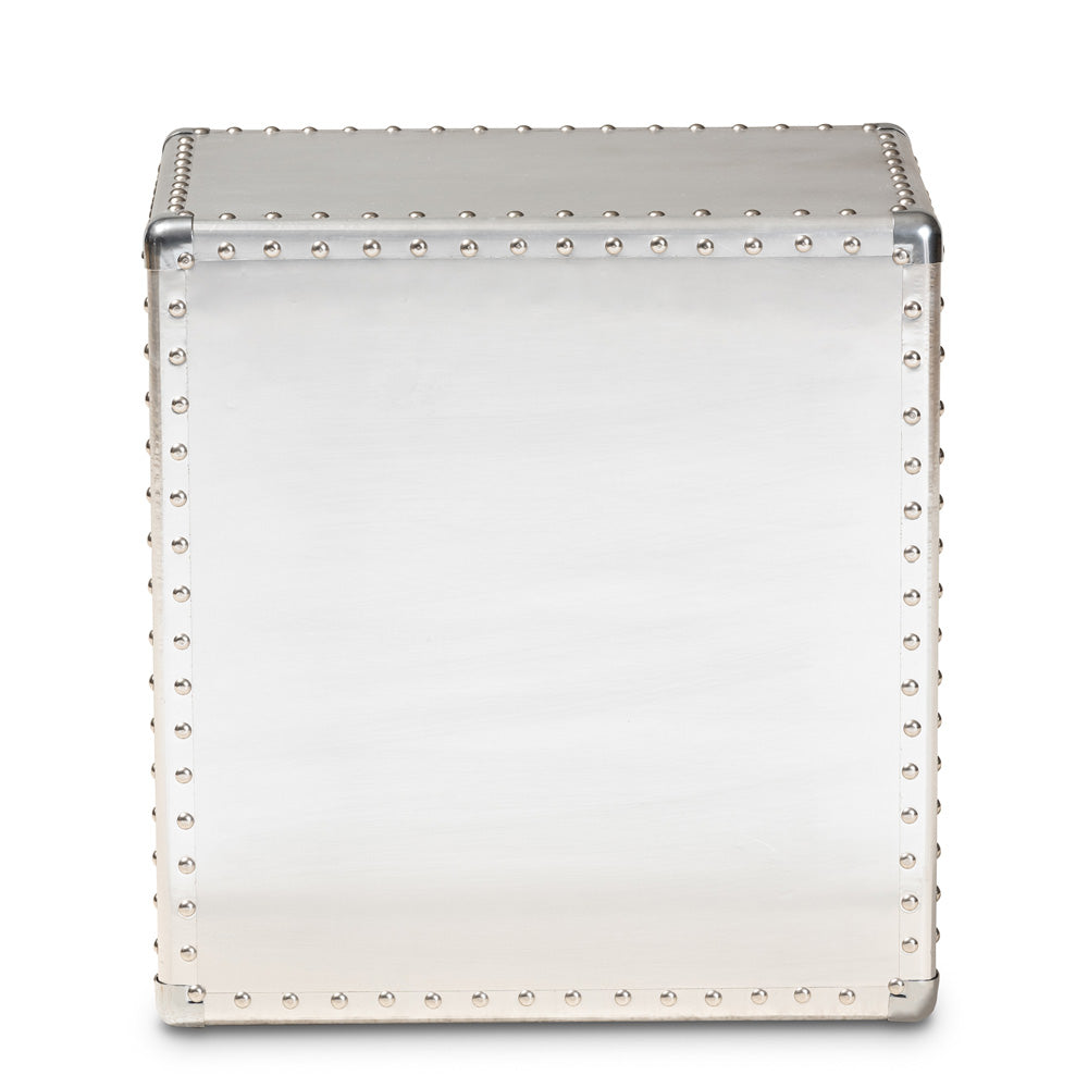 Baxton Studio - Armel End Table in Silver - JY17B163-Silver-ET view 5