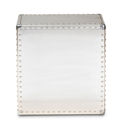 Baxton Studio - Armel End Table in Silver - JY17B163-Silver-ET view 5