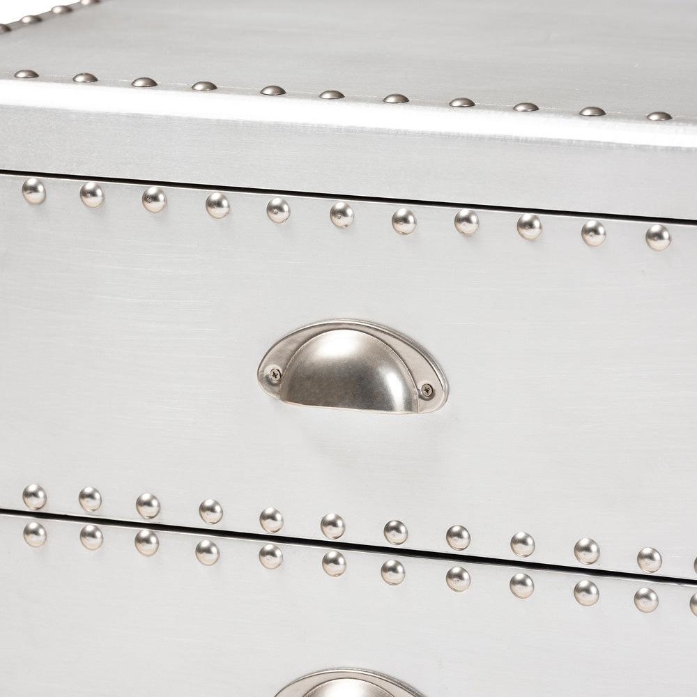 Baxton Studio - Armel End Table in Silver - JY17B163-Silver-ET view 6