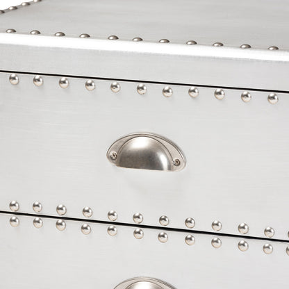 Baxton Studio - Armel End Table in Silver - JY17B163-Silver-ET view 6