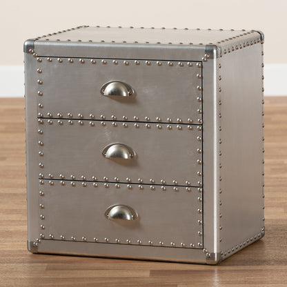 Baxton Studio - Armel End Table in Silver - JY17B163-Silver-ET view 8