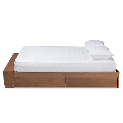 Baxton Studio - Arthur King Size Bed in Ash walnut - MG6001-1S-Ash Walnut-4DW-King view 3