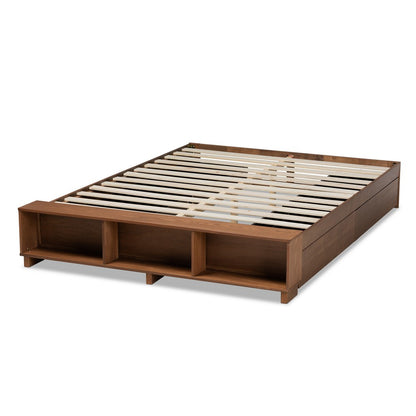 Baxton Studio - Arthur Queen Size Bed in Ash walnut - MG6001-1S-Ash Walnut-4DW-Queen view 4