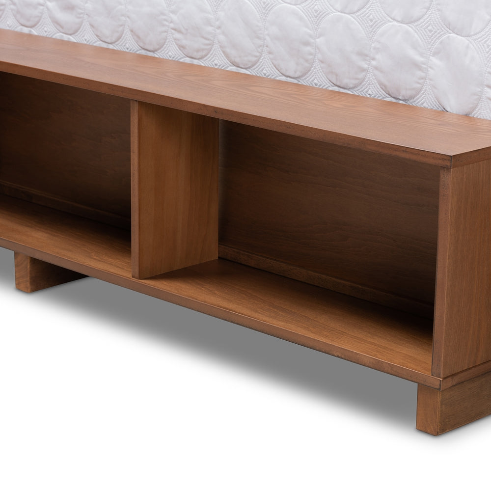 Baxton Studio - Arthur Queen Size Bed in Ash walnut - MG6001-1S-Ash Walnut-4DW-Queen view 7