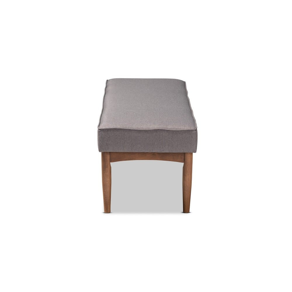 Baxton Studio - Arvid Dining Bench in Gray - BBT8051-Grey-Bench view 3