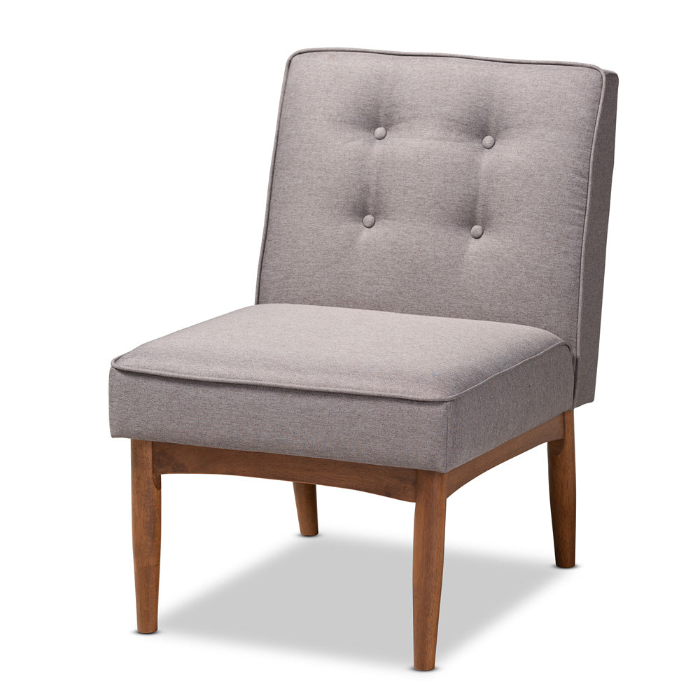 Baxton Studio - Arvid Dining Chair in Gray - BBT8051-Grey-CC view 1