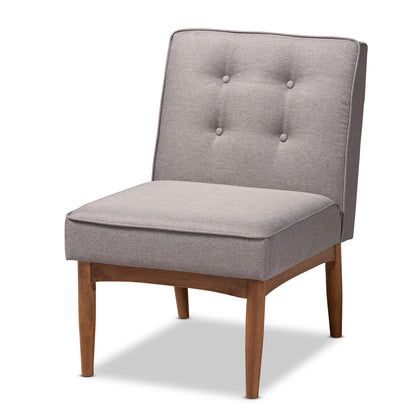 Baxton Studio - Arvid Dining Chair in Gray - BBT8051-Grey-CC view 1