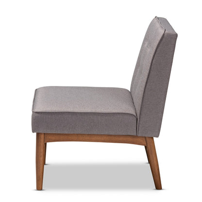 Baxton Studio - Arvid Dining Chair in Gray - BBT8051-Grey-CC view 3