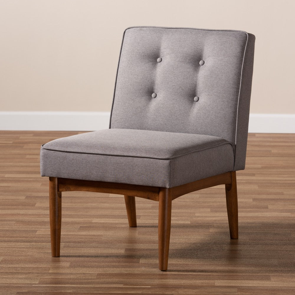 Baxton Studio - Arvid Dining Chair in Gray - BBT8051-Grey-CC view 8